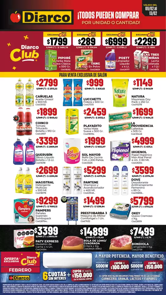 Catálogo Diarco en Ezpeleta | OFERTAS SUR | 2026-02-09T00:00:00.000Z - 2026-02-13T00:00:00.000Z