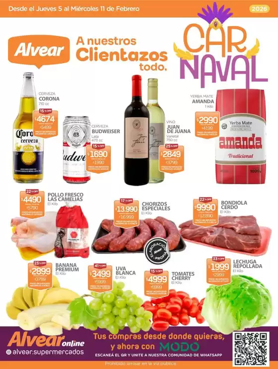 Catálogo Super Alvear en San Cristóbal (Buenos Aires) | Ofertas Super Alvear | 2026-02-05T00:00:00.000Z - 2026-02-11T00:00:00.000Z