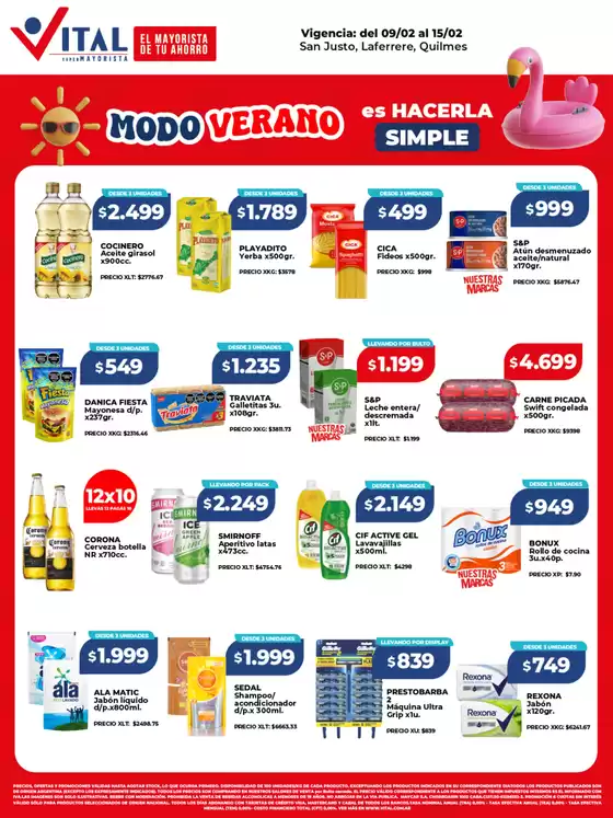 Catálogo Supermayorista Vital | Gangas y ofertas actuales | 2026-02-09T00:00:00.000Z - 2026-02-15T00:00:00.000Z