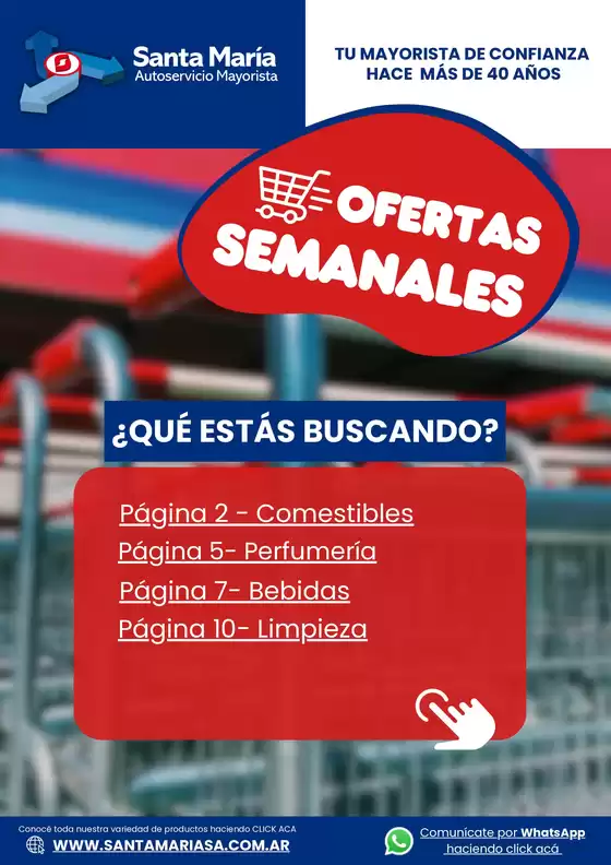 Catálogo Santa Maria en Alcorta | Ofertas Santa Maria | 2026-02-09T00:00:00.000Z - 2026-02-14T00:00:00.000Z