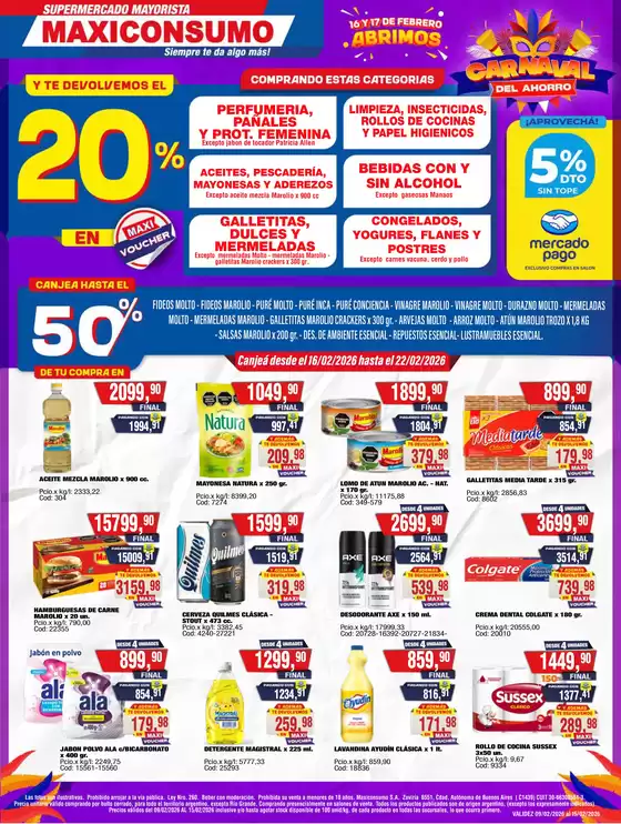 Catálogo Maxiconsumo | Revista n 985 09 02 2026 | 2026-02-09T00:00:00.000Z - 2026-02-15T00:00:00.000Z