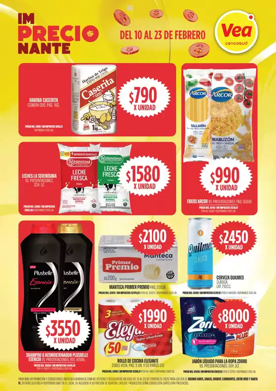 Catálogo Supermercados Vea en Alcorta | Oferta imPRECIOnante | BA Nea Chubut | 2026-02-10T00:00:00.000Z - 2026-02-23T00:00:00.000Z