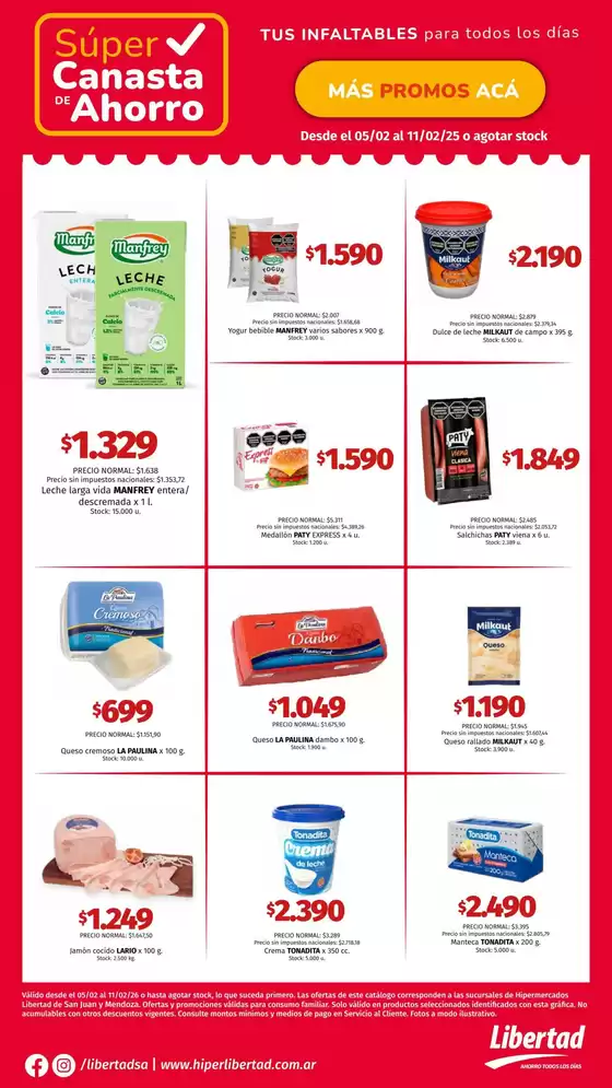 Catálogo Hiper Libertad en Alcorta | Gangas y ofertas actuales | 2026-02-05T00:00:00.000Z - 2026-02-11T00:00:00.000Z