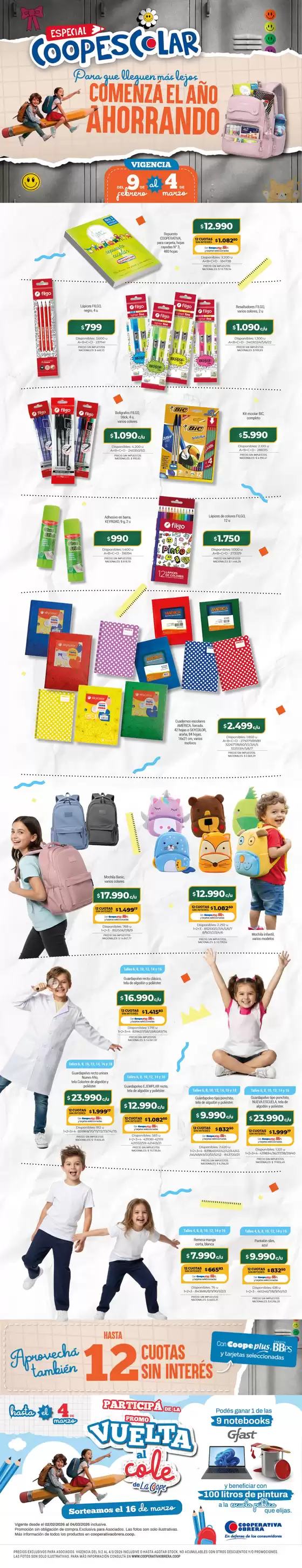 Catálogo Cooperativa Obrera | coopescolar | 2026-02-02T00:00:00.000Z - 2026-03-04T00:00:00.000Z