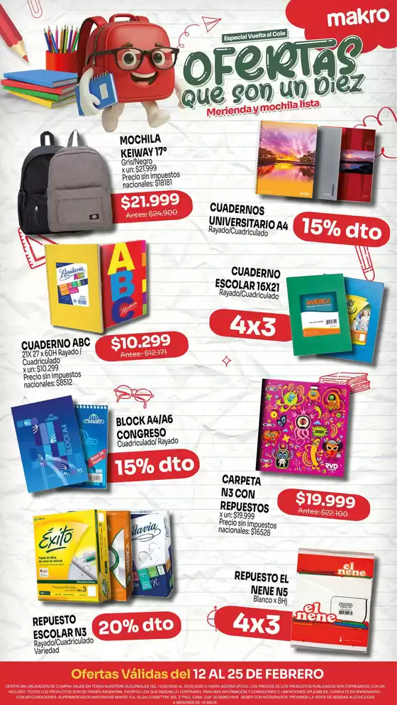 Catálogo Makro | Ofertas que son un diez | 2026-02-12T00:00:00.000Z - 2026-02-25T00:00:00.000Z