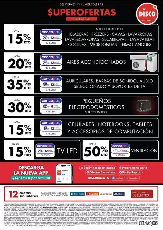 Catálogo Disco | Ofertas | Electro, T. Libre y más | 2026-02-13T00:00:00.000Z - 2026-02-18T00:00:00.000Z
