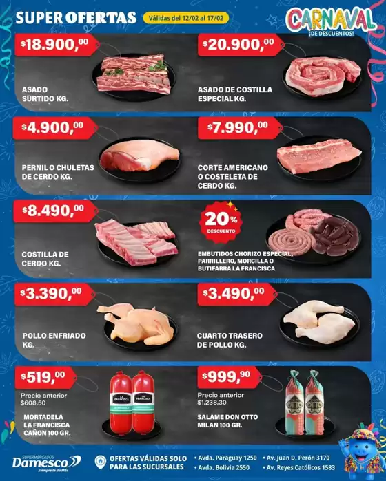 Catálogo Supermercados Damesco en Santa Fe | Ofertas para cazadores de gangas | 2026-02-12T00:00:00.000Z - 2026-02-17T00:00:00.000Z