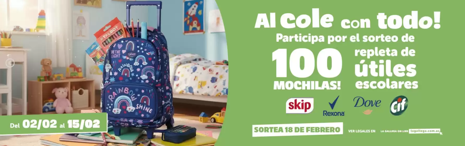 Catálogo La Gallega Supermercados en Río Cuarto | Al cole con todo! | 2026-02-13T00:00:00.000Z - 2026-02-15T00:00:00.000Z