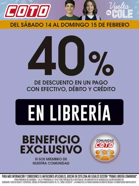 Catálogo Coto | Coto Afiche Comunidad Libreria | 2026-02-14T00:00:00.000Z - 2026-02-15T00:00:00.000Z