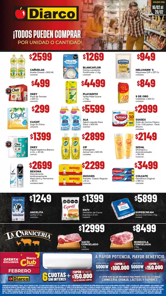 Catálogo Diarco en Salta | OFERTAS TDF | 2026-02-16T00:00:00.000Z - 2026-02-20T00:00:00.000Z