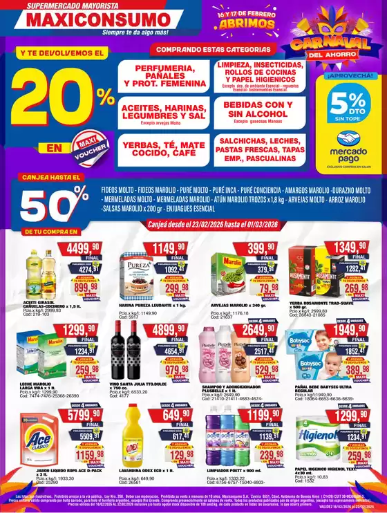 Catálogo Maxiconsumo | Revista n 986 16 02 2026 | 2026-02-16T00:00:00.000Z - 2026-02-22T00:00:00.000Z