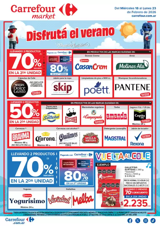 Catálogo Carrefour Market en Ushuaia | Market Paraná 18 Febrero | 2026-02-18T00:00:00.000Z - 2026-02-24T00:00:00.000Z