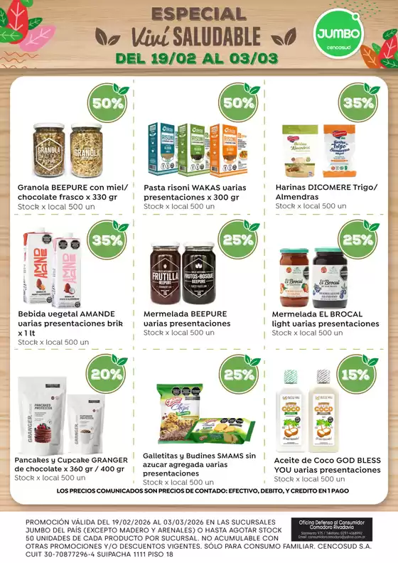 Catálogo Jumbo | Especial Viví Saludable | Jumbo | 2026-02-19T00:00:00.000Z - 2026-03-03T00:00:00.000Z