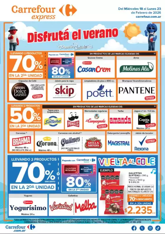 Catálogo Carrefour Express en Río Gallegos | Disfrutá el verano | 2026-02-19T00:00:00.000Z - 2026-02-23T00:00:00.000Z
