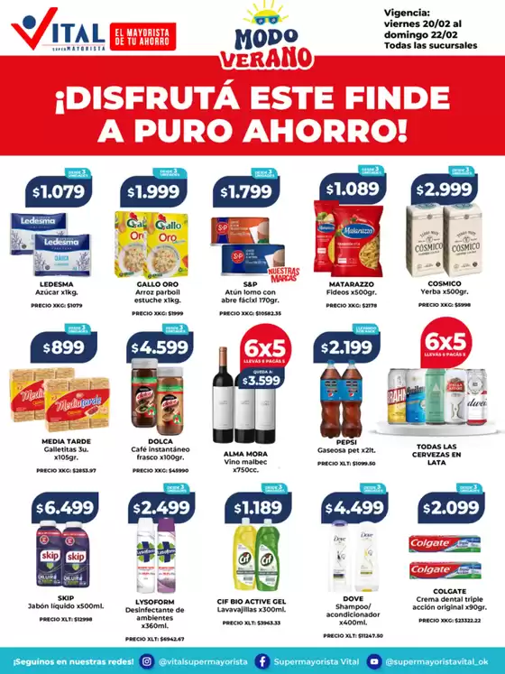 Catálogo Supermayorista Vital | Descubre ofertas atractivas | 2026-02-20T00:00:00.000Z - 2026-02-22T00:00:00.000Z