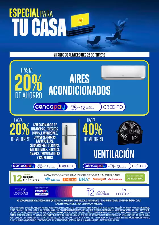 Catálogo Supermercados Vea | Ofertas especial para tu casa | 2026-02-20T00:00:00.000Z - 2026-02-25T00:00:00.000Z