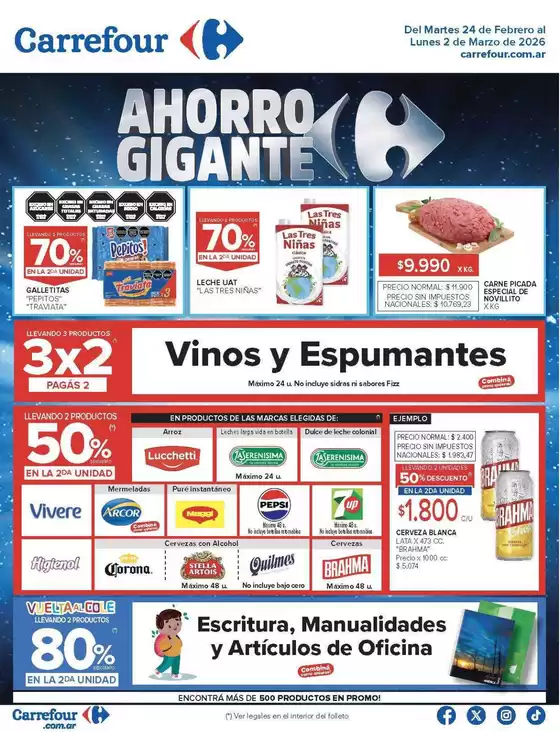 Catálogo Carrefour en Tortuguitas | Carrefour Hiper 24 Febrero | 2026-02-24T00:00:00.000Z - 2026-03-02T00:00:00.000Z