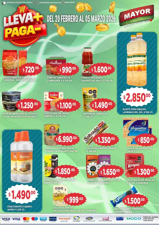 Catálogo Supermercados Mayor | Gangas y ofertas actuales | 2026-02-20T00:00:00.000Z - 2026-03-05T00:00:00.000Z