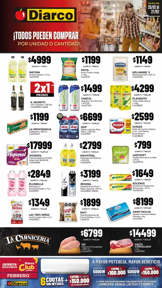 Catálogo Diarco en Puerto Madryn | OFERTAS PUEBLO SUR | 2026-02-23T00:00:00.000Z - 2026-02-27T00:00:00.000Z