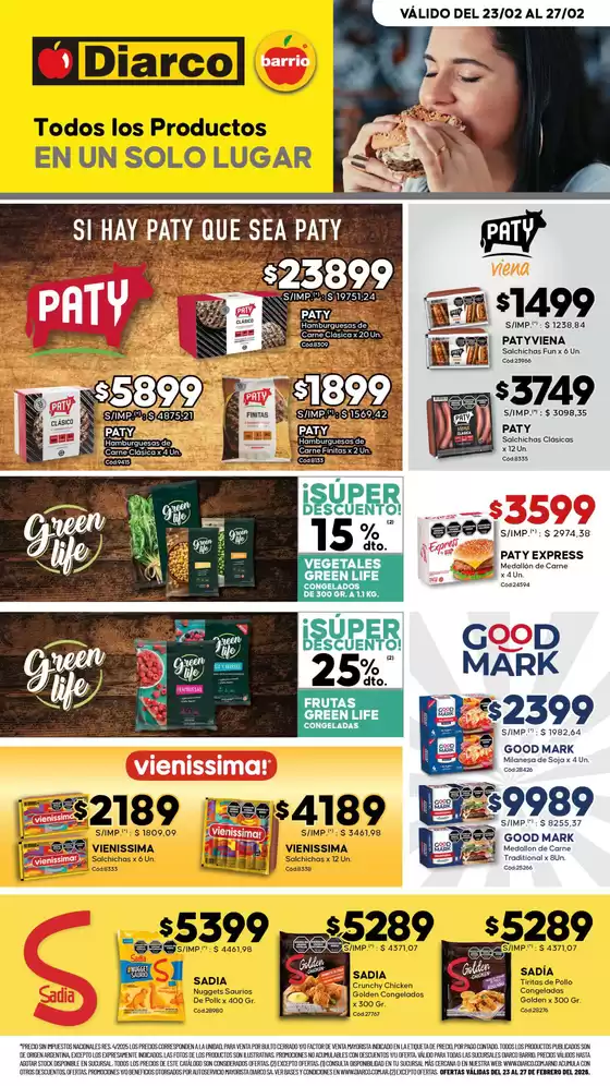 Catálogo Diarco | ESPECIAL QUICKFOOD | 2026-02-23T00:00:00.000Z - 2026-02-27T00:00:00.000Z