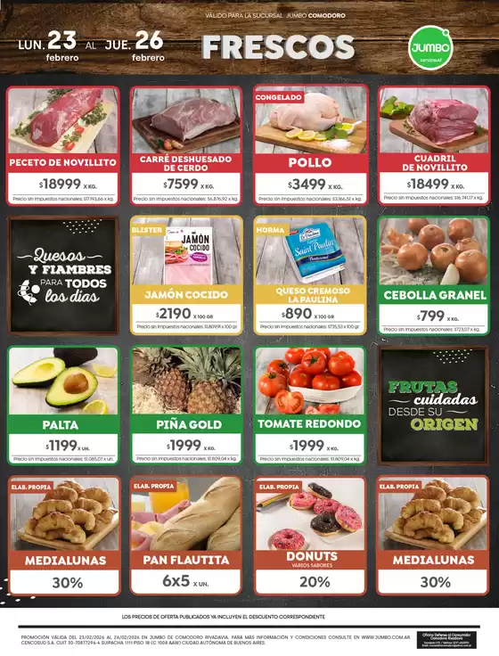 Catálogo Jumbo en Puerto Madryn | Ofertas | Comodoro | 2026-02-23T00:00:00.000Z - 2026-02-26T00:00:00.000Z