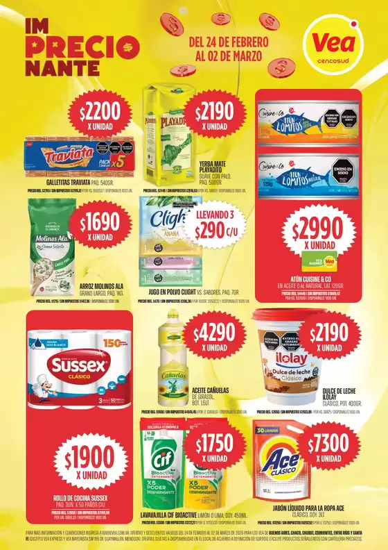 Catálogo Supermercados Vea en Lomas de Zamora | Oferta imPRECIOnante | BA Nea Chubut | 2026-02-24T00:00:00.000Z - 2026-03-02T00:00:00.000Z