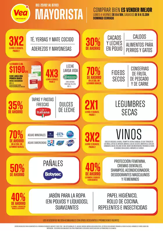 Catálogo Supermercados Vea en Cipolletti | Ofertas Vea mayorista | 2026-02-23T00:00:00.000Z - 2026-07-03T00:00:00.000Z