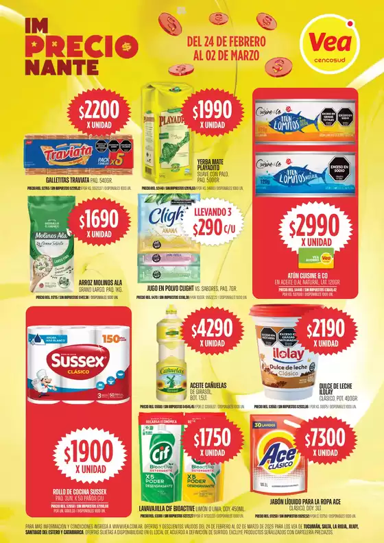 Catálogo Supermercados Vea en Lomas de Zamora | Oferta imPRECIOnante | 2026-02-24T00:00:00.000Z - 2026-03-02T00:00:00.000Z