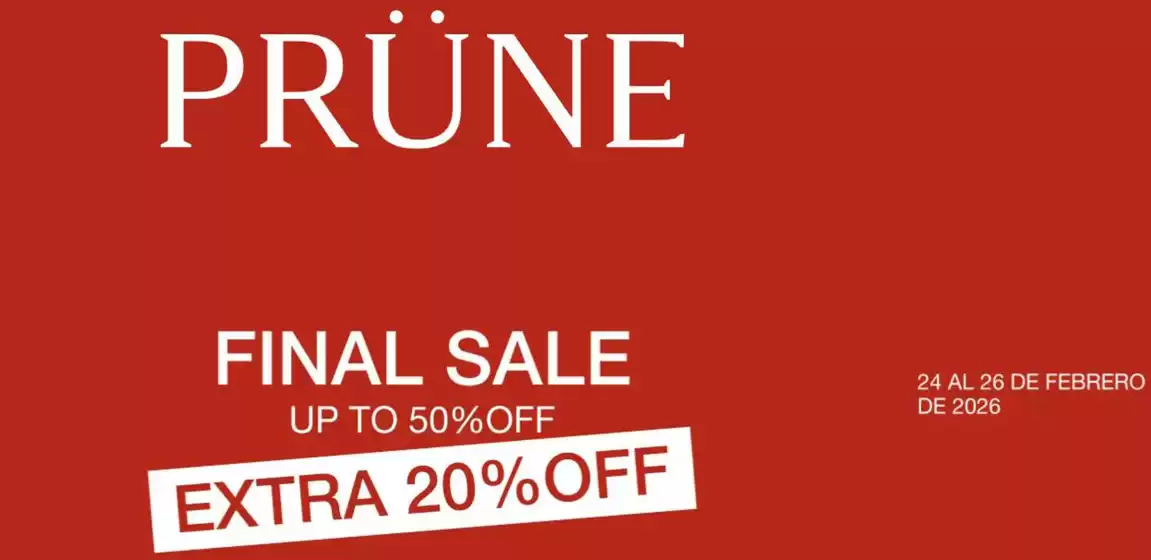 Catálogo Prune | Final Sale | 2026-02-25T00:00:00.000Z - 2026-02-26T00:00:00.000Z