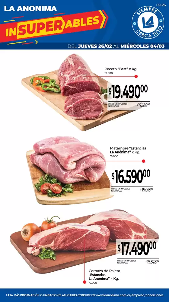 Catálogo La Anonima | Frescos | 2026-02-26T00:00:00.000Z - 2026-04-03T00:00:00.000Z