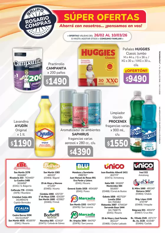 Catálogo Unico Supermercados | Ofertasunicolavalle | 2026-02-26T00:00:00.000Z - 2026-03-10T00:00:00.000Z