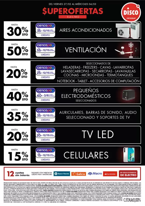 Catálogo Disco | Ofertas | Electro, T. Libre y más | 2026-02-27T00:00:00.000Z - 2026-03-04T00:00:00.000Z