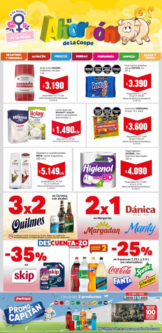 Catálogo Cooperativa Obrera en Villa Gesell | Ahorron-26022026 | 2026-01-26T00:00:00.000Z - 2026-03-26T00:00:00.000Z