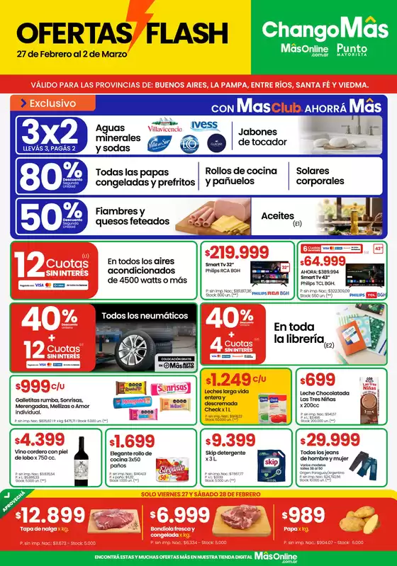 Catálogo HiperChangomas | Oferta Flash | 2026-02-27T00:00:00.000Z - 2026-03-02T00:00:00.000Z