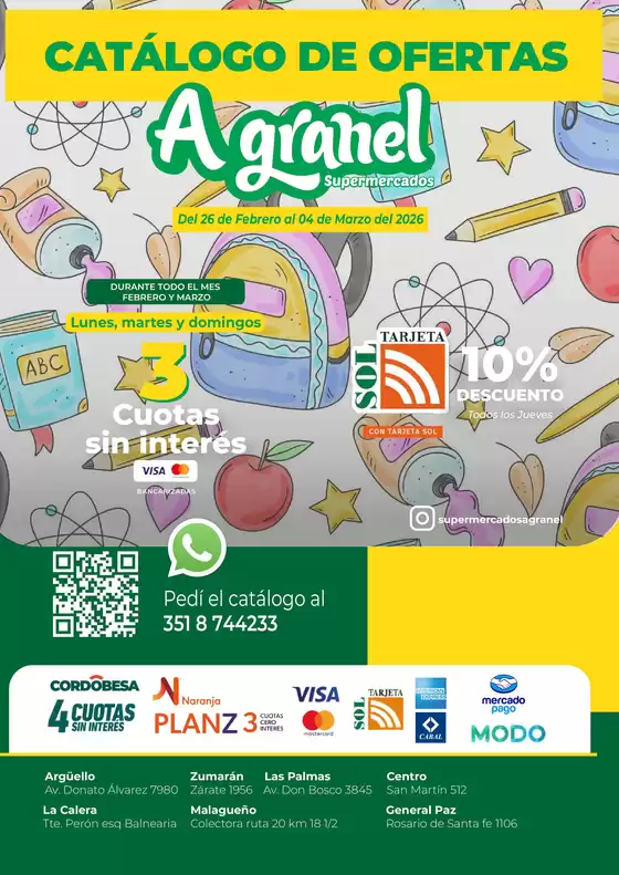 Catálogo Supermercados A Granel en Villa Gesell | Catálogo de ofertas | 2026-02-27T00:00:00.000Z - 2026-03-04T00:00:00.000Z