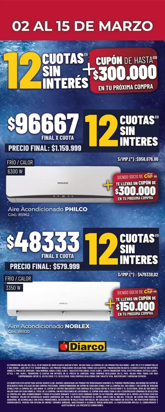 Catálogo Diarco | AIRES 12 CUOTAS CUPÓN | 2026-03-02T00:00:00.000Z - 2026-03-15T00:00:00.000Z