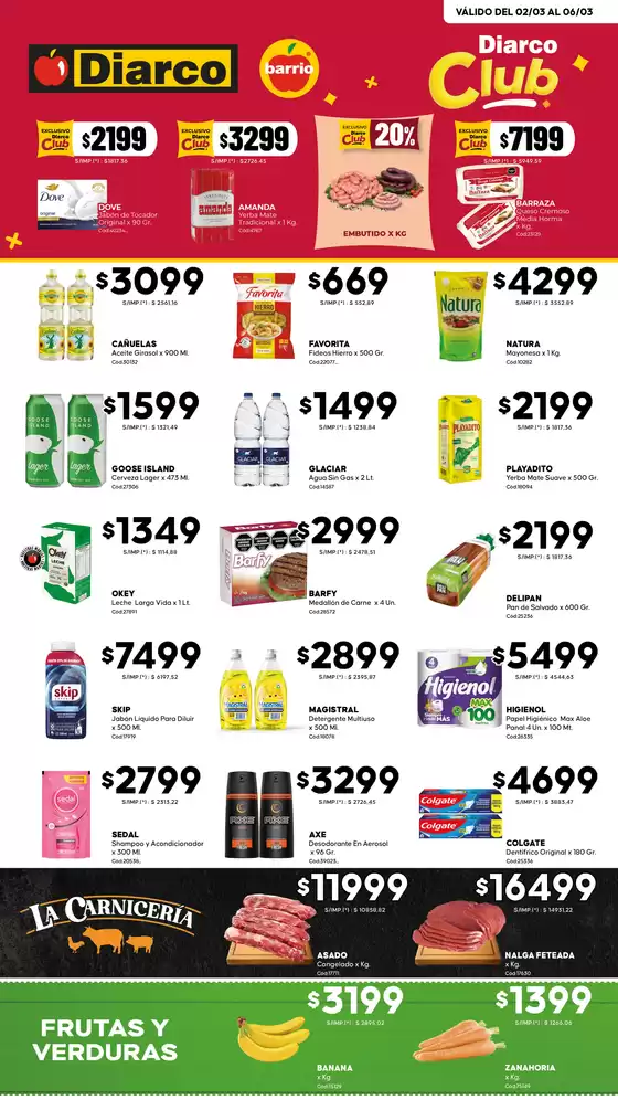 Catálogo Diarco en San Fernando | OFERTAS DIARCO BARRIO | 2026-03-02T00:00:00.000Z - 2026-03-06T00:00:00.000Z