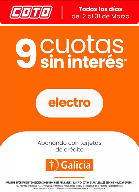 Catálogo Coto | Coto Afiche Web- Galicia Cuotas | 2026-03-02T00:00:00.000Z - 2026-03-31T00:00:00.000Z