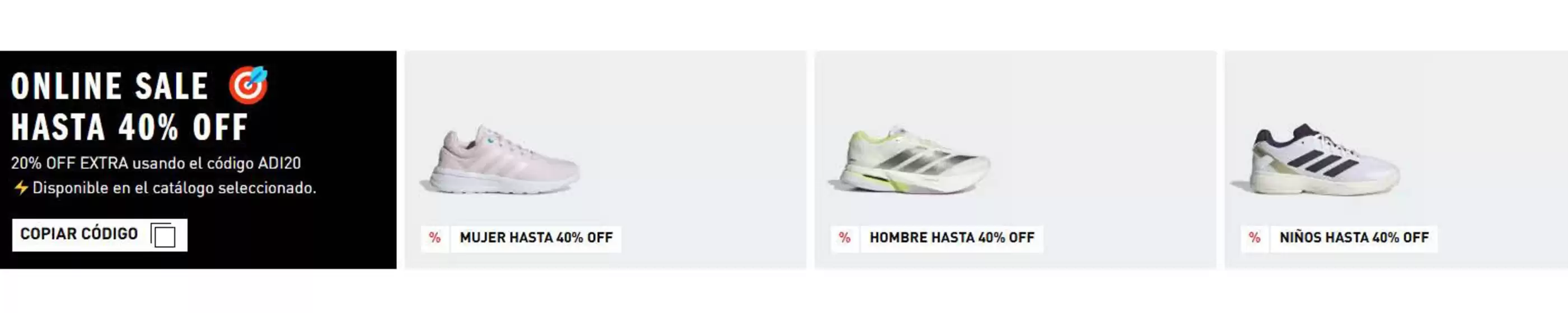 Catálogo Adidas | Online Sale! Hasta 40% off | 2026-03-06T00:00:00.000Z - 2026-03-18T00:00:00.000Z