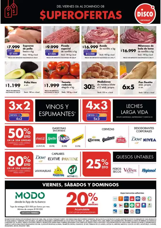 Catálogo Disco | Ofertas | Bs. As. y Santa Fé | 2026-03-06T00:00:00.000Z - 2026-03-08T00:00:00.000Z