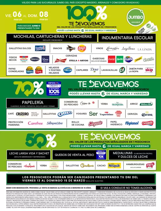 Catálogo Jumbo en Avellaneda (Buenos Aires) | Bs As | Jumbo al 100 | 2026-03-06T00:00:00.000Z - 2026-03-15T00:00:00.000Z