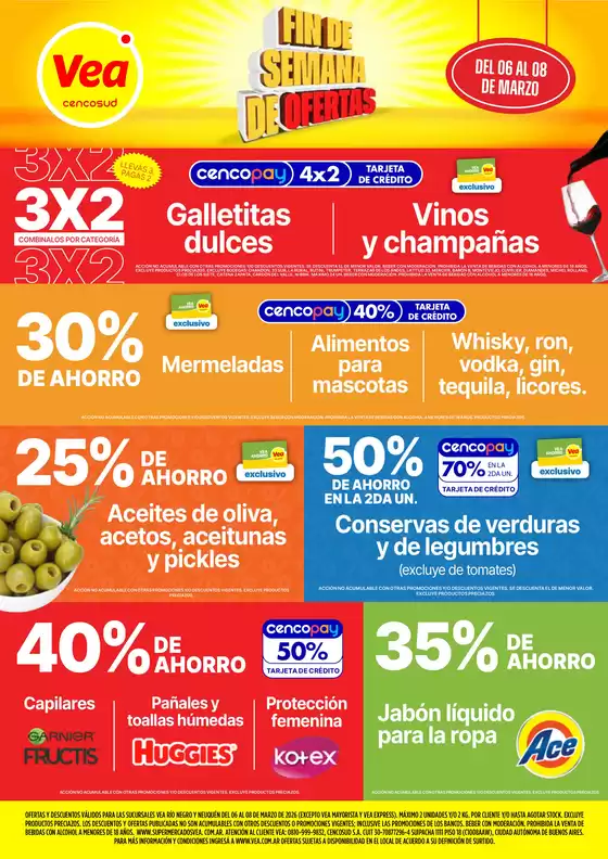 Catálogo Supermercados Vea en Avellaneda (Buenos Aires) | Ofertas fin de semana Patagonia | 2026-03-06T00:00:00.000Z - 2026-03-08T00:00:00.000Z