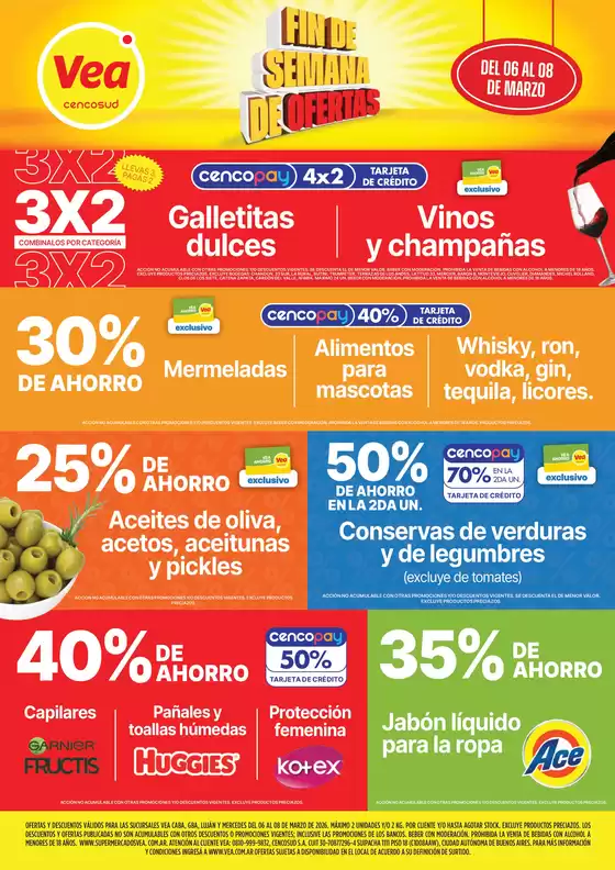 Catálogo Supermercados Vea en Avellaneda (Buenos Aires) | Ofertas fin de semana | BsAs | 2026-03-06T00:00:00.000Z - 2026-03-08T00:00:00.000Z