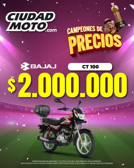 Catálogo Ciudad Moto en Devoto (Córdoba) | Campeones de precios! | 2026-03-06T00:00:00.000Z - 2026-03-19T00:00:00.000Z