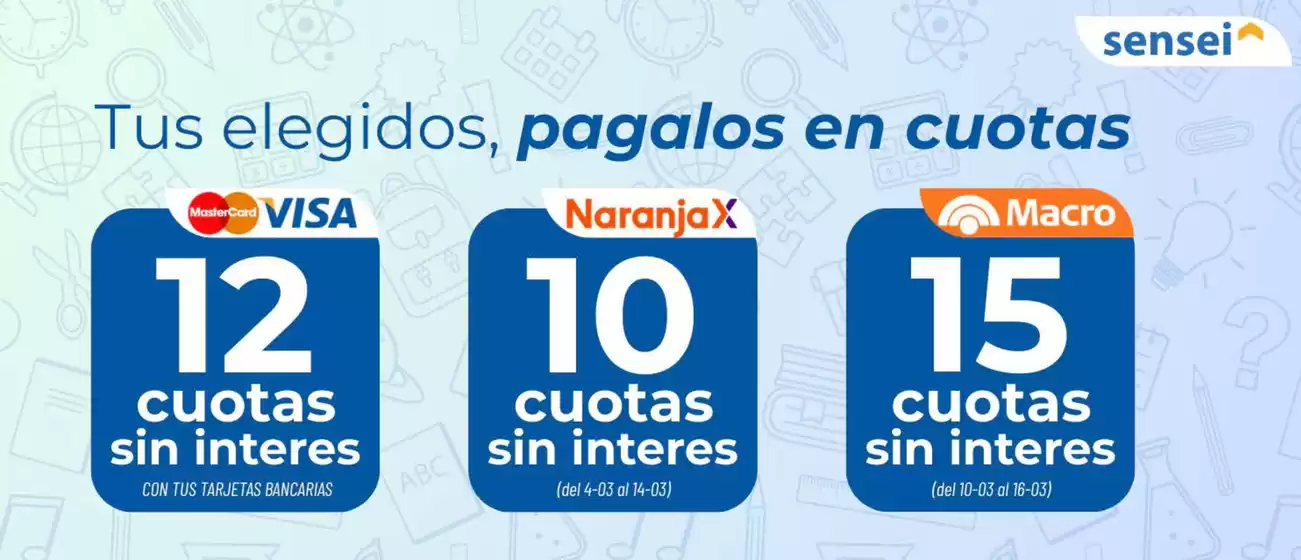 Catálogo Sensei en Santa Fe | Promocion! | 2026-03-06T00:00:00.000Z - 2026-03-31T00:00:00.000Z