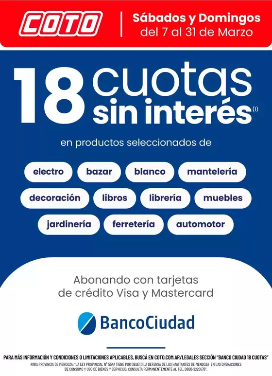 Catálogo Coto | Coto Afiche Web Banco Ciudad | 2026-03-07T00:00:00.000Z - 2026-03-31T00:00:00.000Z