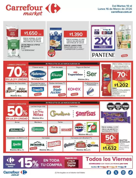 Catálogo Carrefour Market | Carrefour Market 10 Marzo | 2026-03-10T00:00:00.000Z - 2026-03-16T00:00:00.000Z