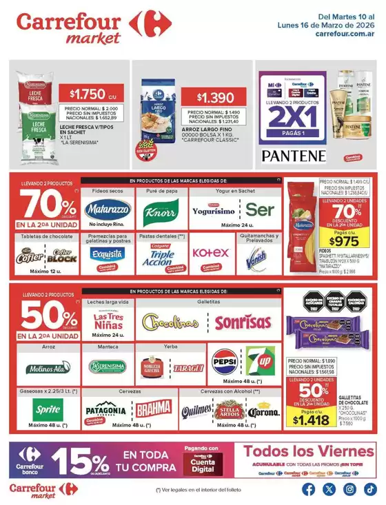 Catálogo Carrefour Market en Caseros | Carrefour Market 10 Marzo | 2026-03-10T00:00:00.000Z - 2026-03-17T00:00:00.000Z