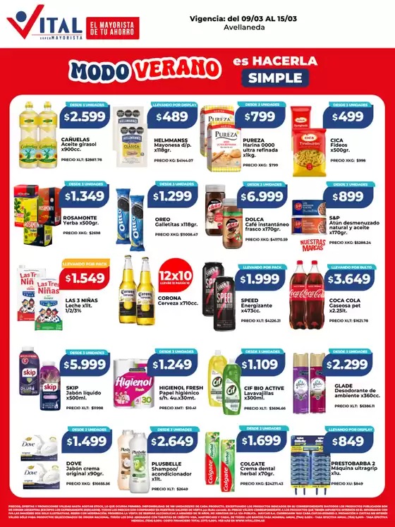 Catálogo Supermayorista Vital en Caseros | Ahorra ahora con nuestras ofertas | 2026-03-09T00:00:00.000Z - 2026-03-15T00:00:00.000Z