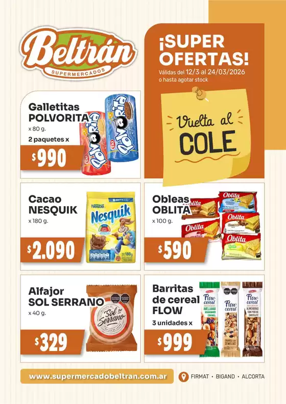 Catálogo Beltrán Supermercados en Formosa | Ofertas Beltrán Supermercados | 2026-03-12T00:00:00.000Z - 2026-03-24T00:00:00.000Z